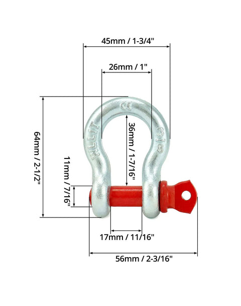 Hella Rugged Three Eighths Inch Galvanized Screw Pin Anchor Shackles Ten Pack Zinc Coated D Ring Connectors Rock Solid Heavy Duty Towing Hardware With Two Thousand Four Lbs Capacity For Trucks And Boats