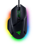 Top view of Customizable Ergonomic Gaming Mouse With Thumb Rest And RGB Lighting, 26K DPI Optical Sensor, Classic Black For PC Gamers