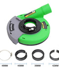 Power Dust Shroud For Angle Grinders 4.5 Inch And 5 Inch Includes Diamond Grinding Cup Wheel Universal Surface Grinding Shield