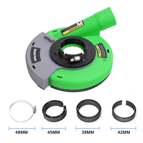 Power Dust Shroud For Angle Grinders 4.5 Inch And 5 Inch Includes Diamond Grinding Cup Wheel Universal Surface Grinding Shield