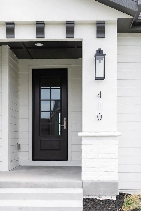 5 Inch Modern Floating Address Numbers For Houses In Rust Proof Zinc Alloy With A High Gloss Black Finish Dope Easy To Install Outdoor
