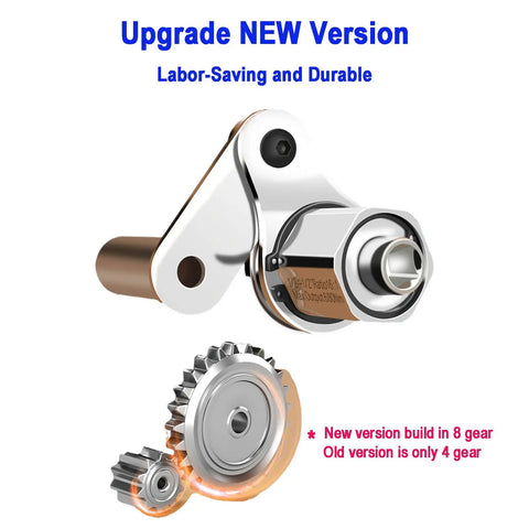 Upgrade version of Beefy 1/2 Inch Drive Torque Multiplier Wrench Set For Lug Nut Removal With 1:16 Gear Ratio Delivers 680 NM