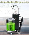 Heavy Duty Electric Stair Climber Trolley With Removable 48V Battery And Brushless Motor For Tough Jobs showcasing battery life features.