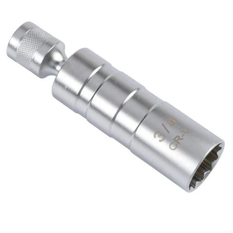 Garage-Grade Spark Plug Socket Set 3/8 Inch Drive Thin-Wall Sockets 14mm To 21mm With Magnetic Hold And Rubber Insert