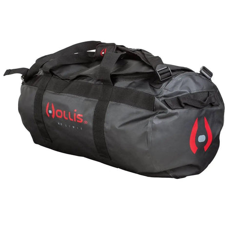 Rugged Tarpaulin Duffle Bag For Dive Gear With D Zip Main Compartment Internal Zippered Pocket Top ID Pocket Backpack Straps