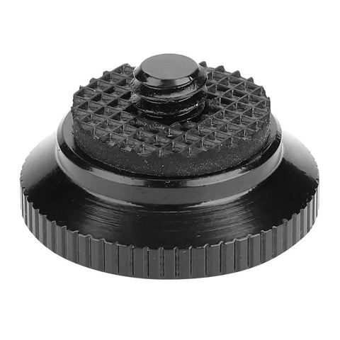 Slick Mini Quick Release Plate Built From Tough Aluminum Alloy For Lightning Fast Camera Swaps On Compatible Tripods And Monopods Includes A Standard Quarter Inch Screw And Super Secure Mounting Base For Weekend Warriors Red close-up view showing textured grip surface and mounting screw.