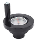 Dial Hand Wheel Position Indicator 12x100mm With Handwheel Handle for machinery, aluminum and plastic, top view