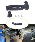 Universal Rubber Flexible T Handle Hasp Draw Latch Kit with screws and mounting on tool box