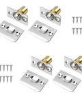 Spring Loaded Ball Catch Four Pack For Top Of Door Adjustable Silent Closet And French Door Latch Hardware with strike plates