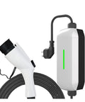 Plug And Play Portable EV Charger Featuring Type 2 And Nacs Connectors, 32A charging handle with power box.