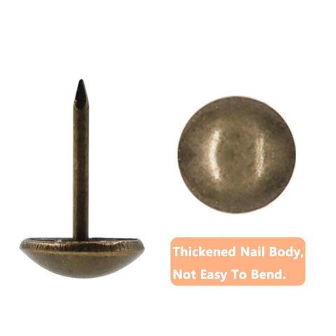 Badass Upholstery Tacks Featuring Long Shank Design Slick Matte Iron Coating Reliable Round Head Thumb Nails For Vintage Furniture Repair And Weekend Workshop Crafts Straight Fire Quality Every Maker Craves