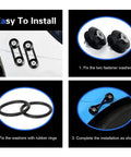Step-by-step installation of Aluminum Bumper Quick Release Clips Kit 18 Piece Easy Install Universal Fasteners with rubber gaskets