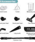 Akpiian Handheld Steam Cleaner For Home Deep Cleaning With 10 Bonus Accessories featuring various cleaning heads and tools.