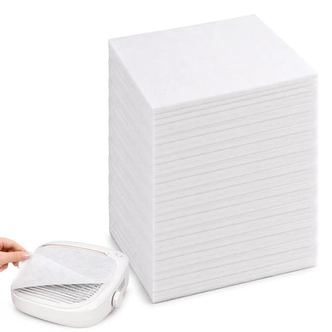Stack of 1000 Sheets Nail Dust Collector Filter Paper For Most Nail Dust Fan Extractor Machines Disposable Nail Dust Vacuum Filter Pack
