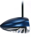 Illegal 520cc Nonconforming Behemoth Sized Left Handed Golf Driver For Men 10.5 Degree Regular Flex High MOI blue clubhead side view
