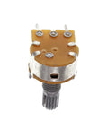 Ten Pack Horizontal Single Turn Potentiometer With Switch 100K Ohm B100K 5 Pins 15mm Knurled Shaft Aluminum Alloy Knob Caps
