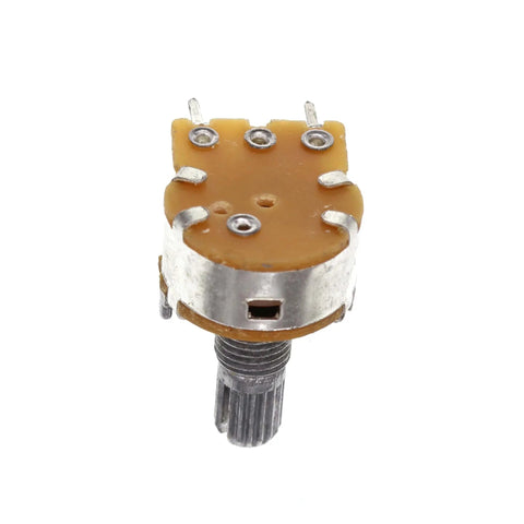 Ten Pack Horizontal Single Turn Potentiometer With Switch 100K Ohm B100K 5 Pins 15mm Knurled Shaft Aluminum Alloy Knob Caps