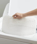 Cushy Non Slip Tub Mat With Suction Cups For Tubs 17 By 36 Inches White Machine Washable Skid Resistant With Drainage Holes inside washing machine