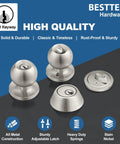 Keyed Alike Exterior Door Knob And Deadbolt Combo Set For Entrance And Front Door, Satin Nickel Finish, product pieces displayed