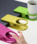 Must Have Durable Drink Cup Clip For Tabletops Rugged Tabletop Holder That Fits Tables Up To 4Cm Thick Anti Slip Grip Dots Surface Safe