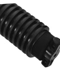 Close-up of Heavy Duty Spare Tire Hold Down Bolt For Secure Tire Mounting And Easy Tightening, showing ridged black surface