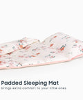 Cozy Floral Nap Mat With Pillow And Blanket For Toddlers Ages 3 Plus In Daycare And Preschool 50 By 20 Inch Roll Up Sleeping Bag