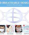 3D Mask Inner Support Frame With Ear Hook No Slip Mask Bracket Keeps Your Mask Staying Put While Talking Or Working Out