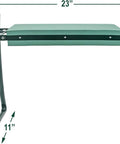 Foldable Garden Kneeler And Seat With Foam Cushion, Lightweight Portable Bench For Weeding And Sitting shown folded, 23x19x11 inches.