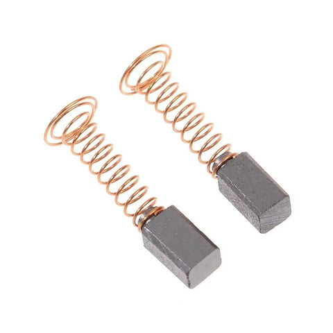 50 Piece Carbon Brush Replacement Kit Premium Graphite Copper Contacts For Rotary Motor Tools Takes Drag Out Of Dead Tools Restores Kickback Punch For Grinding, pair of graphite brushes with copper springs.