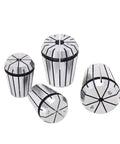 Solid ER11 Spring Collet For CNC Routing Fits 1-8mm Tools With Super Tight Accuracy And Smooth Grip, shown from different angles.