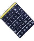 Slick Heavy Duty 30 Pocket Wall Hanging Storage Bag Oxford Cloth Organizer in navy blue, designed for phones, chargers, and keys.