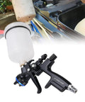 Top Notch Hvlp Paint Sprayer With Two Point Four Oz Cup And One Point Three Mm Nozzle showcased with adjustable nozzle and cup.
