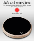 Electric Coffee Mug Warmer And Bottle Cooler With Smart Touch Temperature Controls with PTC heating element and touch control design.