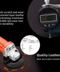 Quality PU leather for Bed Grounding Mat Kit For Better Sleep And Stress Relief, durability test with grinder and wear resistance.