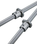 High Precision Ground SFU50 Ballscrew With Keyway, Step, Plane, Wrench And Threaded Hole For Manipulators, Pro Grade Linear Motion Screw