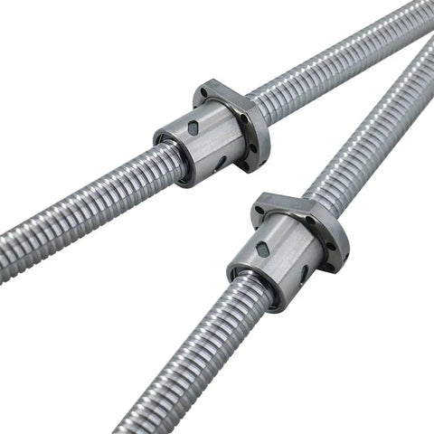 High Precision Ground SFU50 Ballscrew With Keyway, Step, Plane, Wrench And Threaded Hole For Manipulators, Pro Grade Linear Motion Screw