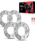 Lug Centric Wheel Spacers 0.5 Inch Thick Boost Offset For Chevy GMC Toyota Honda Ford Trucks Suv Flex Your New Stance heavy duty aluminum pack of 4