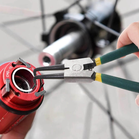 4 Piece Snap Ring Pliers Set, 7 Inch Beast Heavy Duty Internal External Circlip Pliers Kit removing retaining clips on machinery