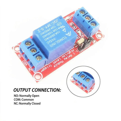 8 Pack 5V Relay Module One Channel Board With Opto Isolation High Or Low Trigger For Arduino And Other Microcontroller Projects