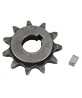 Electric Dirt Bike Chain And Sprocket Kit For Tuttio Tutti Soleil 01 Upgrade showing front steel sprocket and key