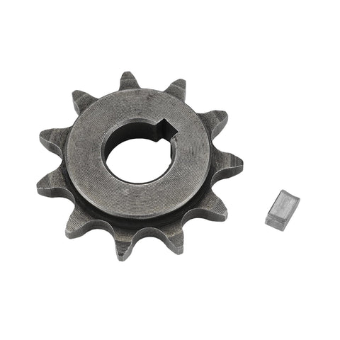 Electric Dirt Bike Chain And Sprocket Kit For Tuttio Tutti Soleil 01 Upgrade showing front steel sprocket and key