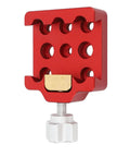 Red Telescope Dovetail Clamp In Aluminum Alloy, Heavy Duty Mount Base with Brass Clamping Screws, Wide Compatibility