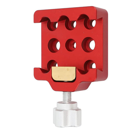Red Telescope Dovetail Clamp In Aluminum Alloy, Heavy Duty Mount Base with Brass Clamping Screws, Wide Compatibility