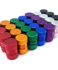 Colorful Aluminum Wheel Hub Valve Caps 28 Piece Set For Schrader Valves Dope Color Mix 4 Caps Per Color 11mm X 16mm