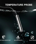 10K NTC Temperature Sensor Probes, 3 Pack, Waterproof Stainless Steel Thermistor Probes with 1 Meter Extension Cable