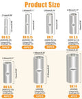 Size chart of non insulated butt connectors from 284 Piece Non Insulated Butt Connectors Kit Pro Grade 26 6 Gauge