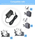 9V 2A Power Adapter That Works With Max Trainer M3 M5 M6 M7 M8 HVT Elliptical And Horizon Fitness Cardio Machines, 6 Ft Cable, 5.5x2.1mm Plug image, showing adapter with elliptical compatibility