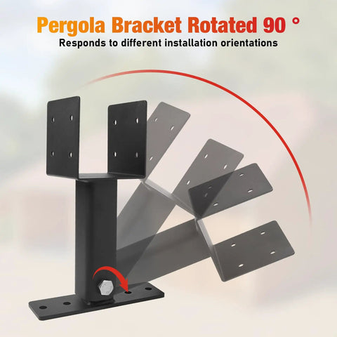 Heavy Duty Roof Riser Bracket Kit For 4x4 And 4x6 Lumber Built Tough Adjustable 0 To 180 Degree Pergola Gazebo Patio Cover Support 3 Pack Rust Resistant Steel Fits 4x4 Posts And Beams