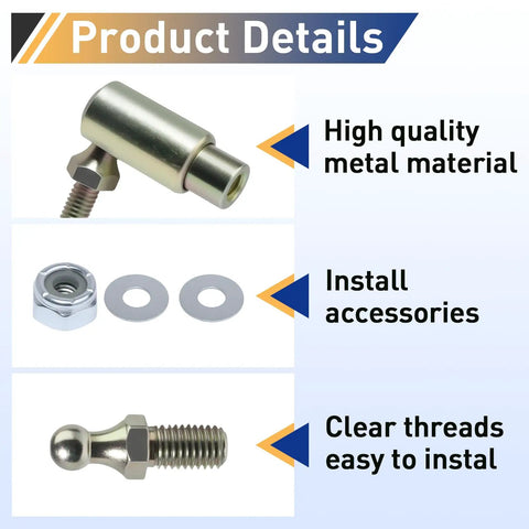 Throttle Disconnect Quick Release Ball Joint Set Two Pack Built For Easy Engine Bay Servicing, steel ball joint with washers