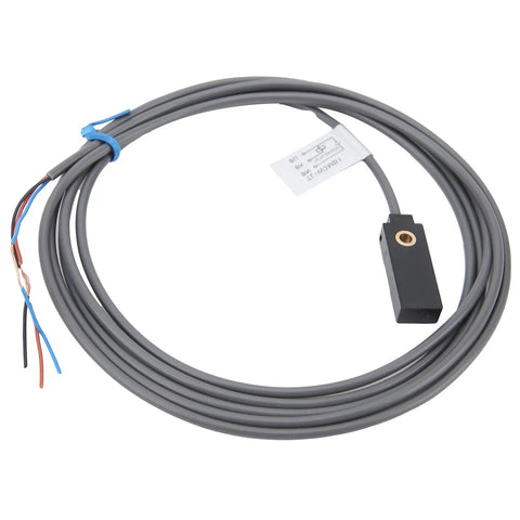 Inductive Proximity Sensor Switch 3 Wire DC IP67 PNP NO Flat Type with ABS housing and long cable for industrial automation